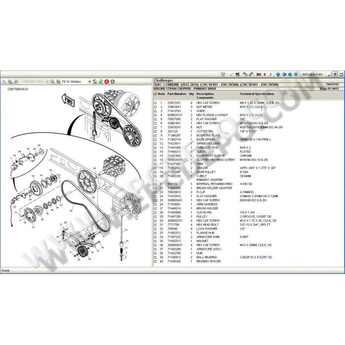 Challenger Europe EPC spare parts catalog 2021