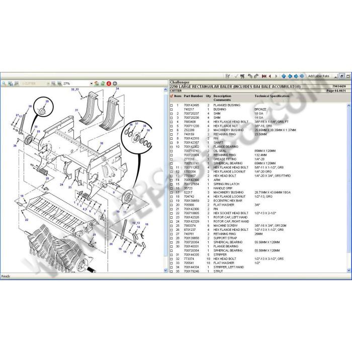Challenger Europe EPC spare parts catalog 2021
