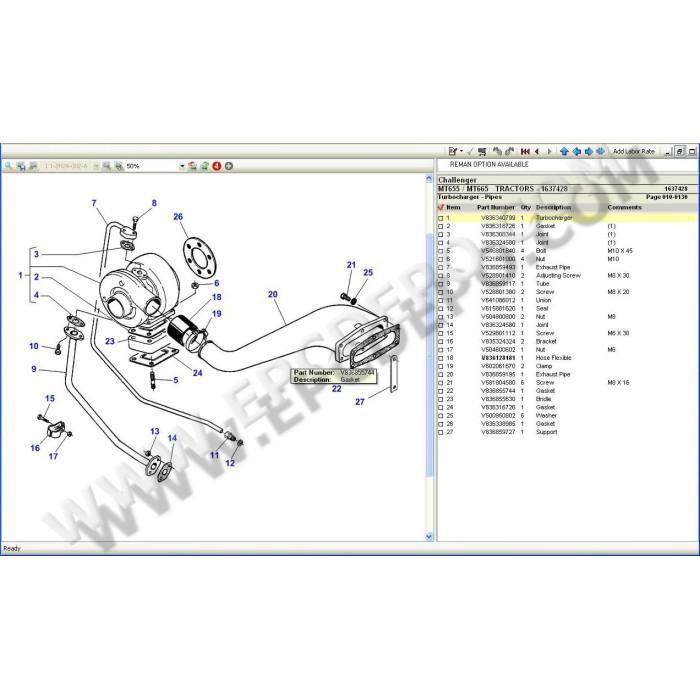 Challenger Europe EPC spare parts catalog 2021