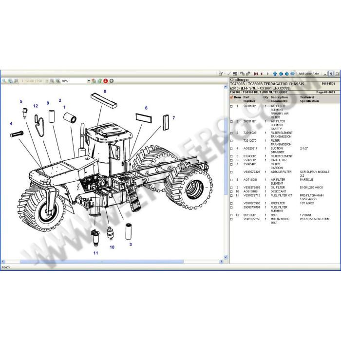 Challenger Europe EPC spare parts catalog 2021