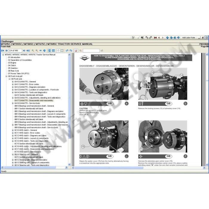 Challenger Europe service & repair manuals 2021
