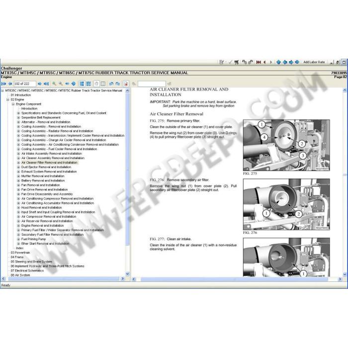 Challenger Europe service & repair manuals 2021