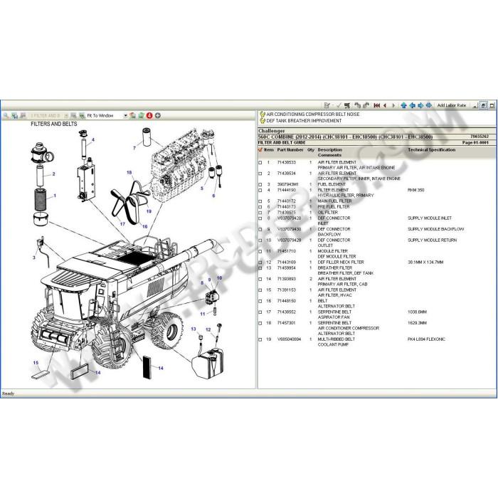 Challenger North America EPC spare parts catalog 2021