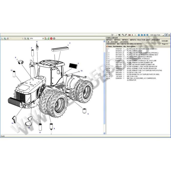 Challenger North America EPC spare parts catalog 2021