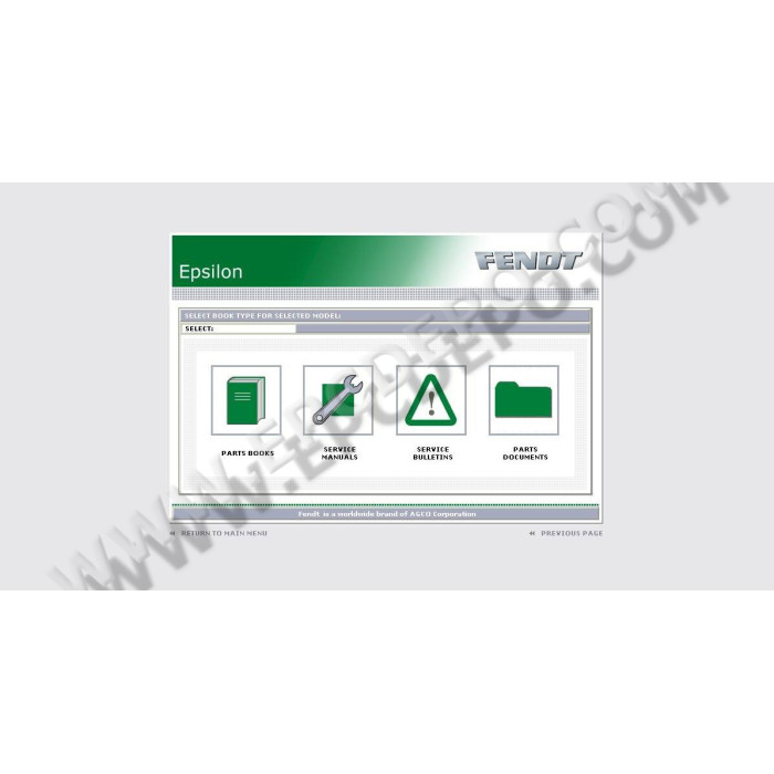 FENDT EUROPE EPC SPARE PARTS CATALOG 2021