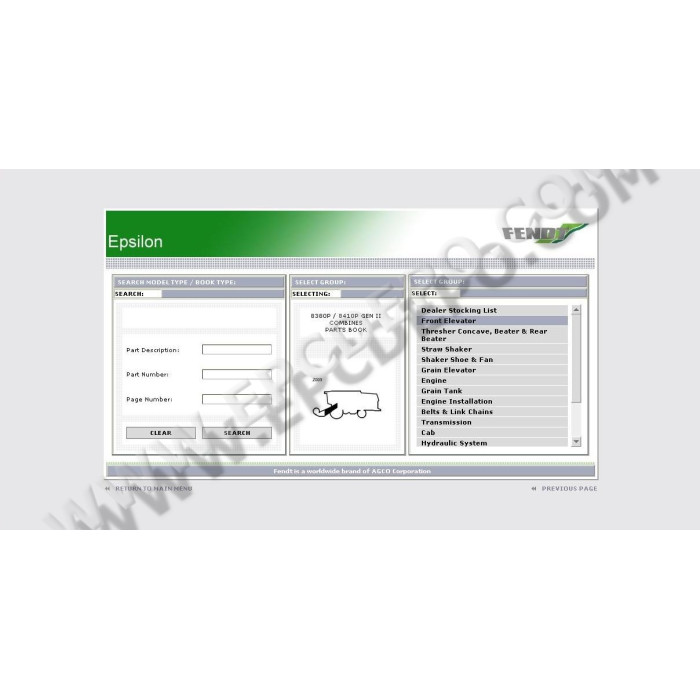 FENDT EUROPE EPC SPARE PARTS CATALOG 2021