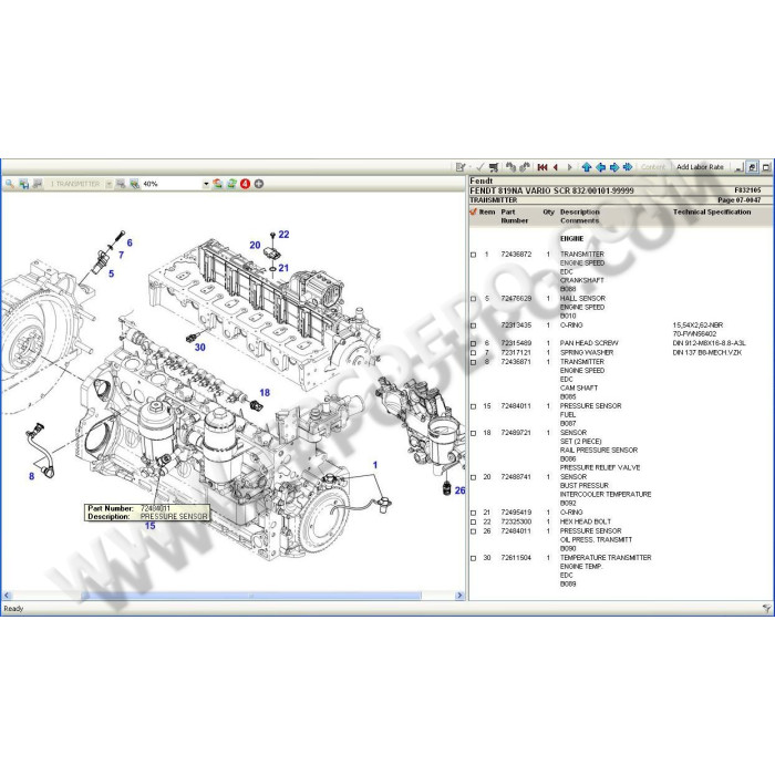 FENDT EUROPE EPC SPARE PARTS CATALOG 2021