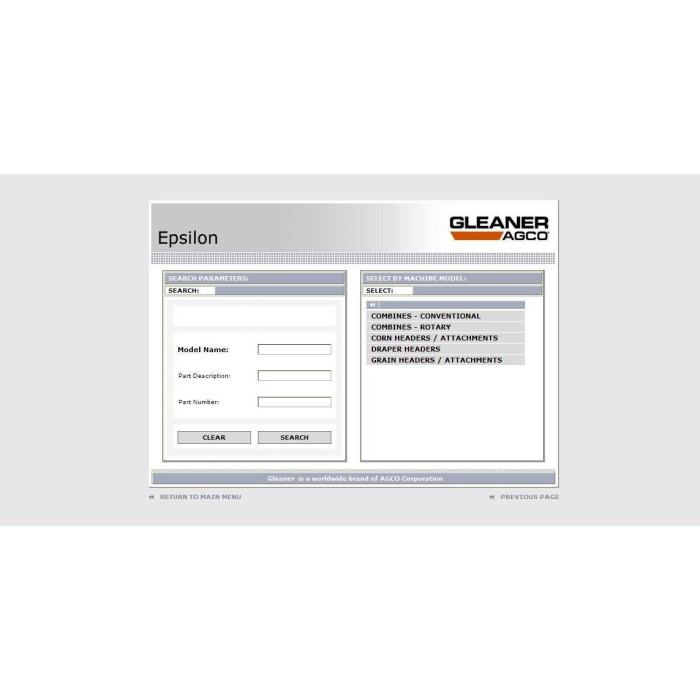 GLEANER EPC PARTS CATALOG + SERVICE & REPAIR 2020