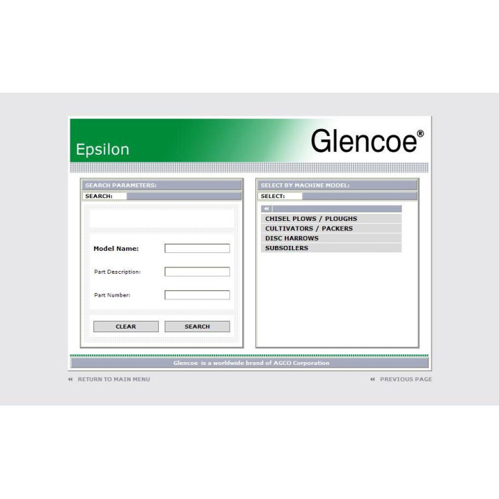 GLENCOE EPC SPARE PARTS CATALOG 2020