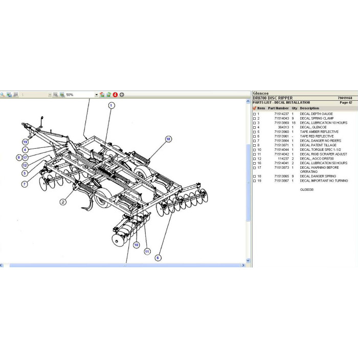 GLENCOE EPC SPARE PARTS CATALOG 2020
