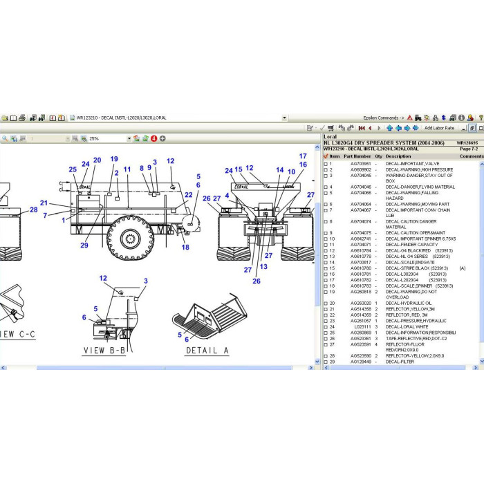 LORAL EPC SPARE PARTS CATALOG 2020