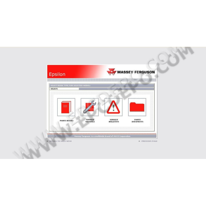 Massey Ferguson North America EPC spare parts catalog 2021