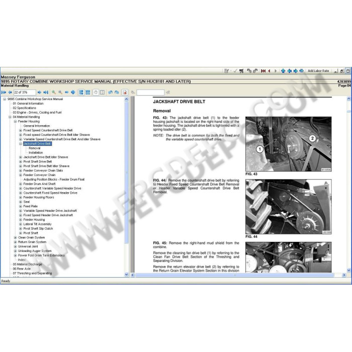 Massey Ferguson North America service & repair documentation 2021