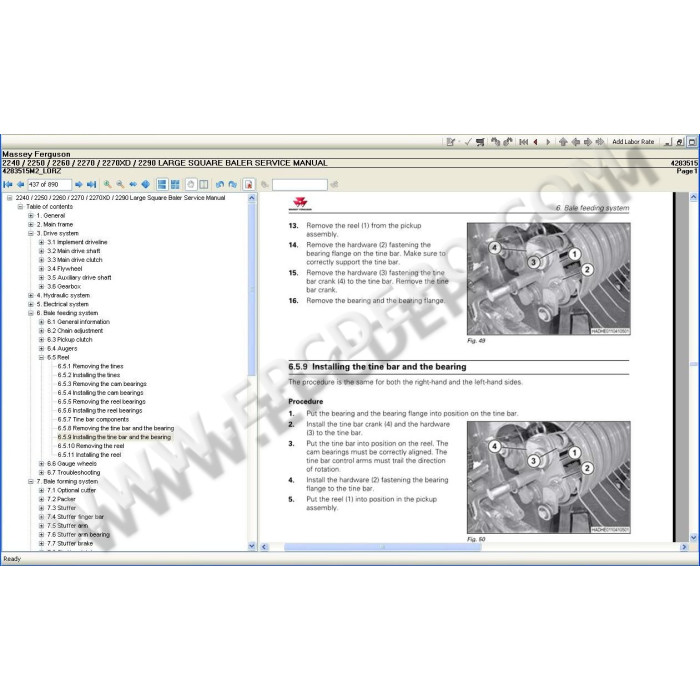 Massey Ferguson North America service & repair documentation 2021