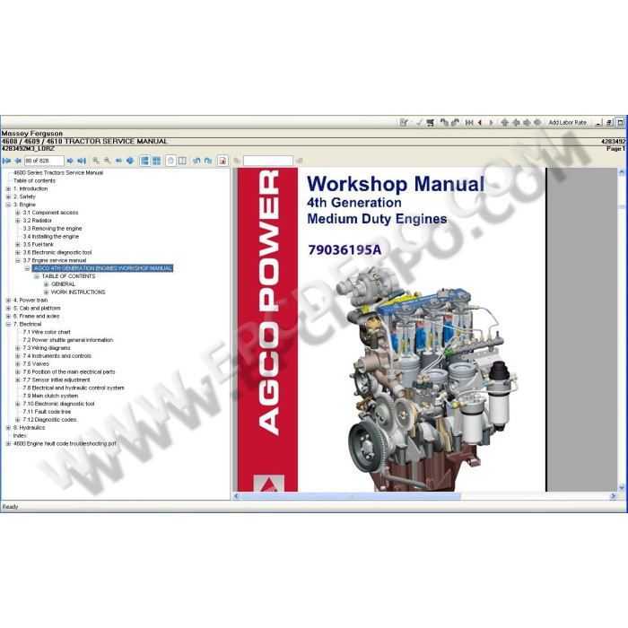 Massey Ferguson North America service & repair documentation 2021