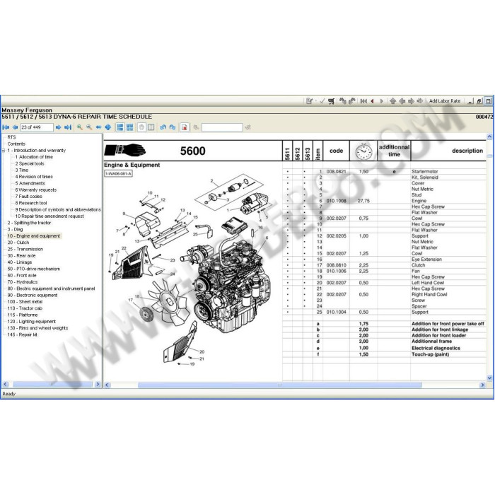 Massey Ferguson North America service & repair documentation 2021