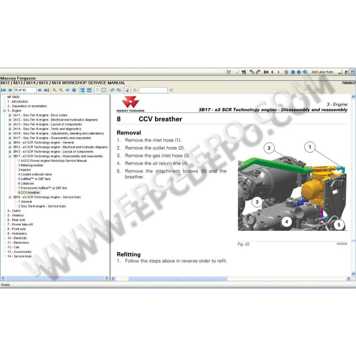 Massey Ferguson North America service & repair documentation 2021