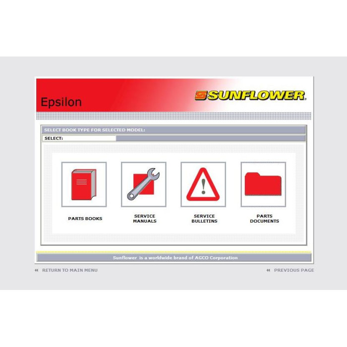 SUNFLOWER EUROPE EPC SPARE PARTS CATALOG 2020