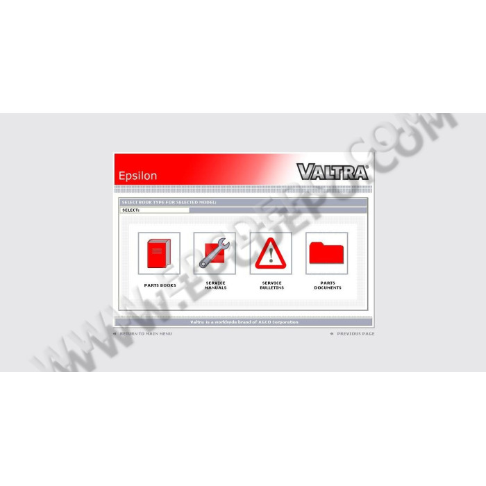 VALTRA NORTH AMERICA EPC PARTS CATALOG 2021