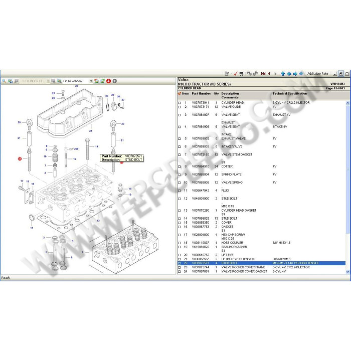 VALTRA NORTH AMERICA EPC PARTS CATALOG 2021