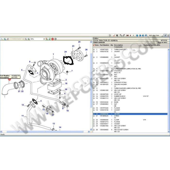 VALTRA NORTH AMERICA EPC PARTS CATALOG 2021