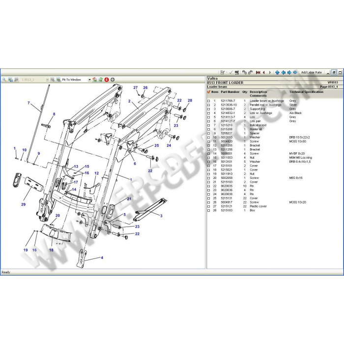 VALTRA NORTH AMERICA EPC PARTS CATALOG 2021