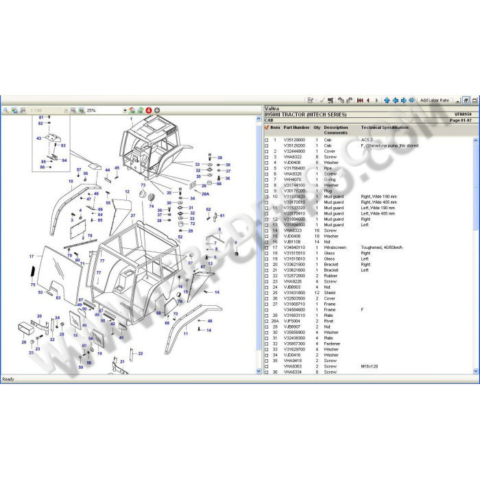 VALTRA NORTH AMERICA EPC PARTS CATALOG 2021