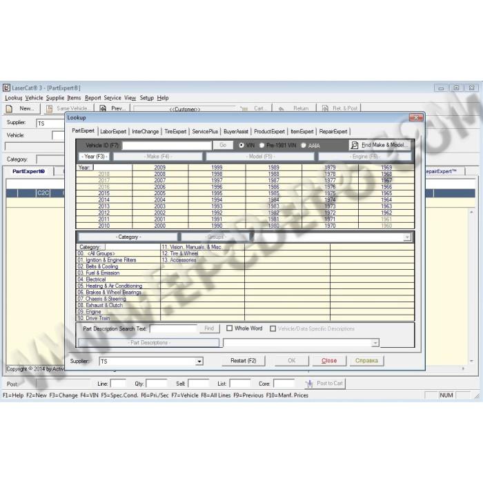 LASERCAT3 EPC PARTS CATALOG 2014