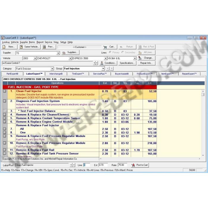 LASERCAT3 EPC PARTS CATALOG 2014
