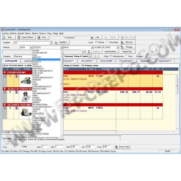 LASERCAT3 EPC PARTS CATALOG 2014