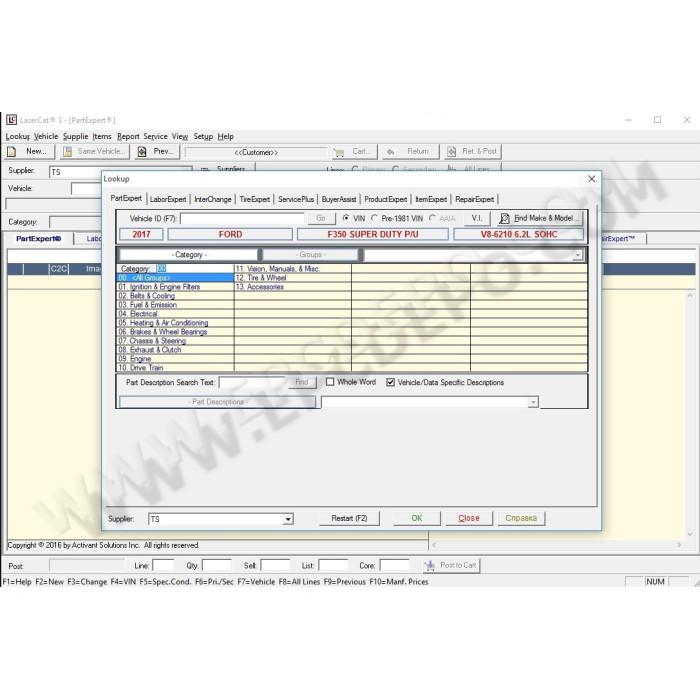 LASERCAT3 EPC PARTS CATALOG 2016