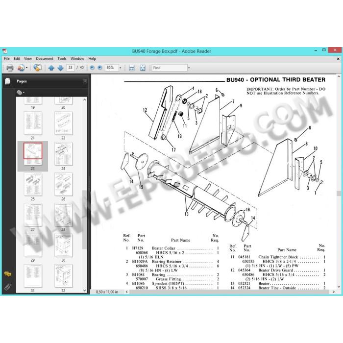 GEHL AG AGRICULTURE EQUIPMENT EPC PARTS CATALOG