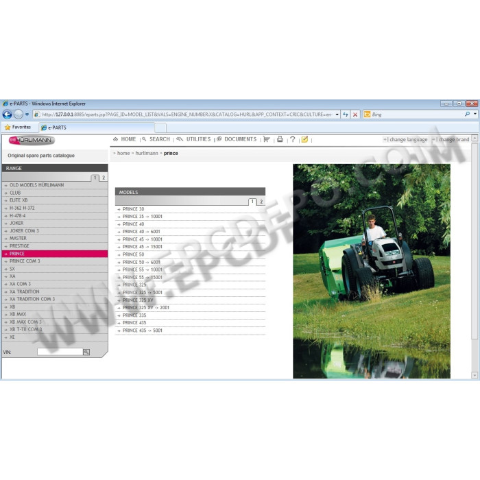HURLIMANN SDF 2012 EPC PARTS & SERVICE CATALOG
