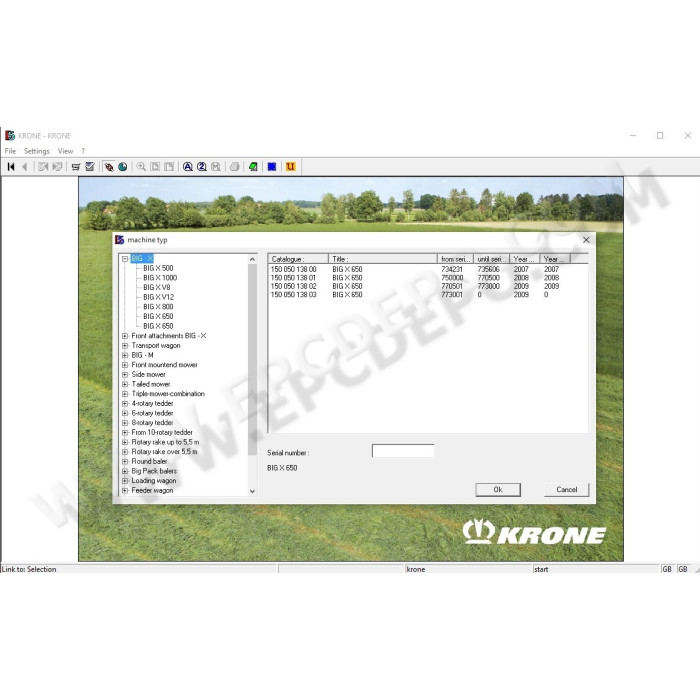 KRONE EPC 2013 SPARE PARTS CATALOG