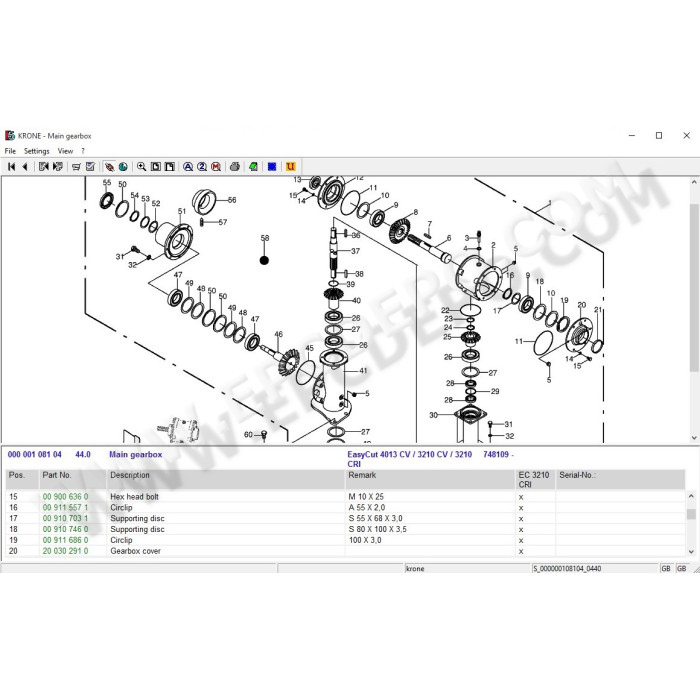 KRONE EPC 2013 SPARE PARTS CATALOG