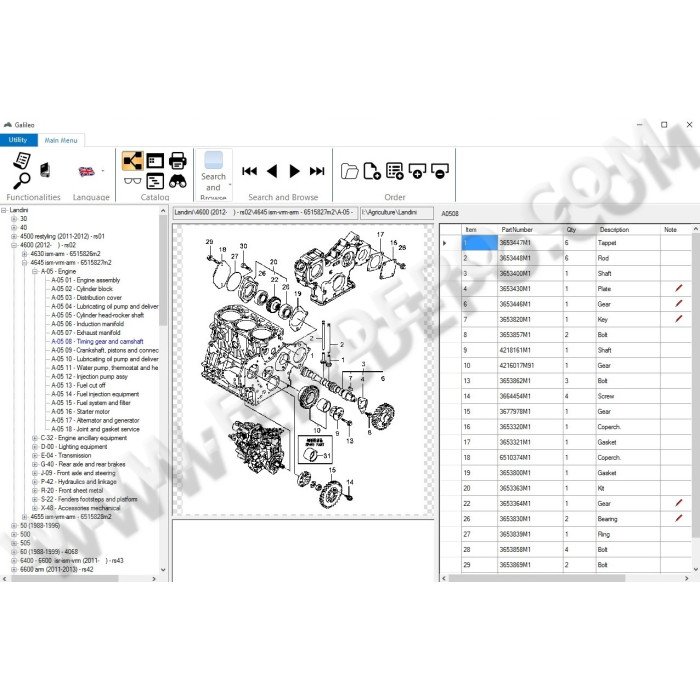 LANDINI AGRICULTURE AG EPC PARTS CATALOG 2015