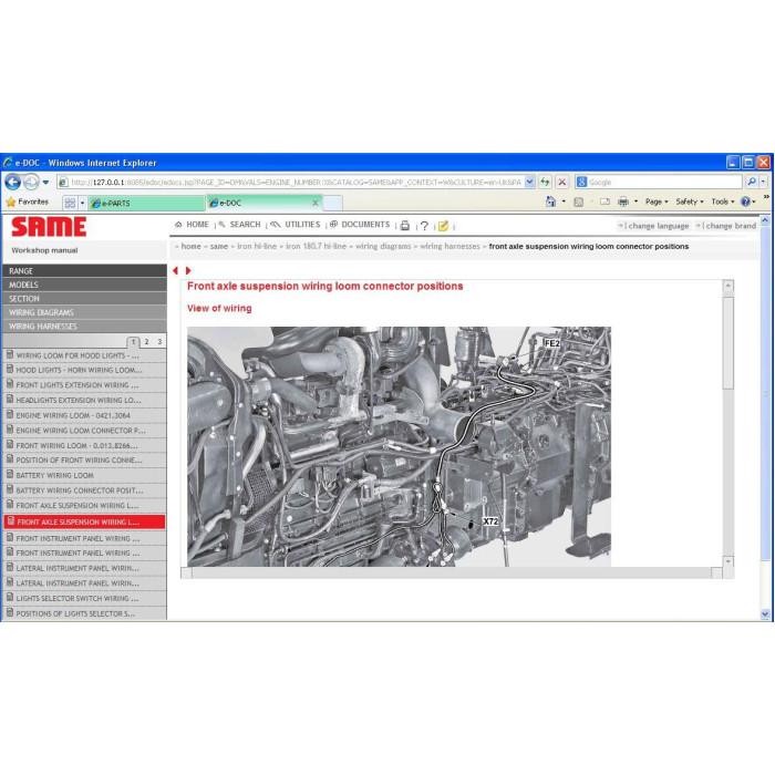 SAME SDF 2012 EPC PARTS & SERVICE CATALOG