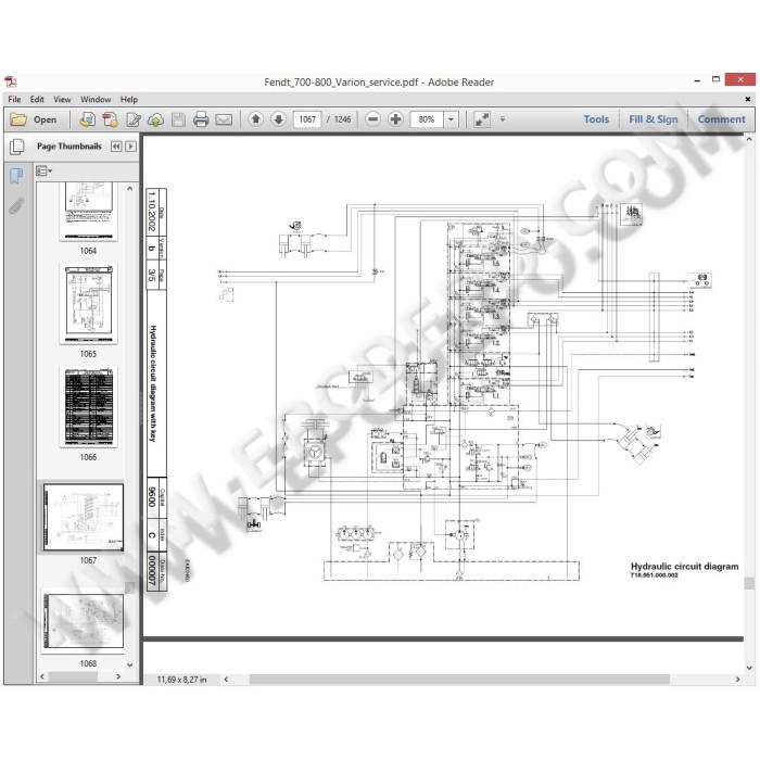 Fendt Tractor 700 / 800 Vario workshop service manual