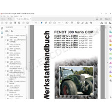 Fendt Tractor 900 Vario Com 3 workshop service manual DE