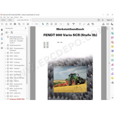 Fendt Tractor 900 Vario SCR Stufe 3B workshop service manual DE