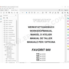 Fendt Tractor Favorit 916 920 924 926 service manual DE