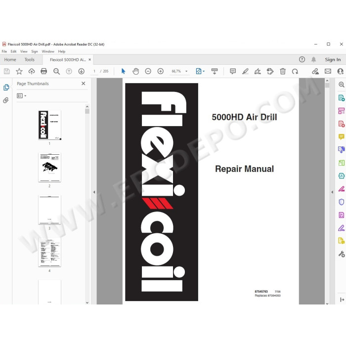 Flexicoil Air Drill 5000HD service manual