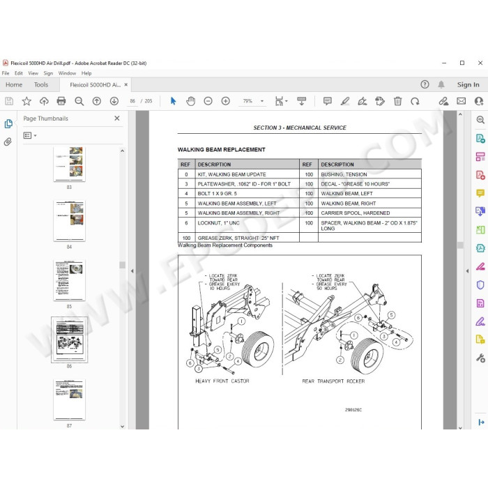 Flexicoil Air Drill 5000HD service manual