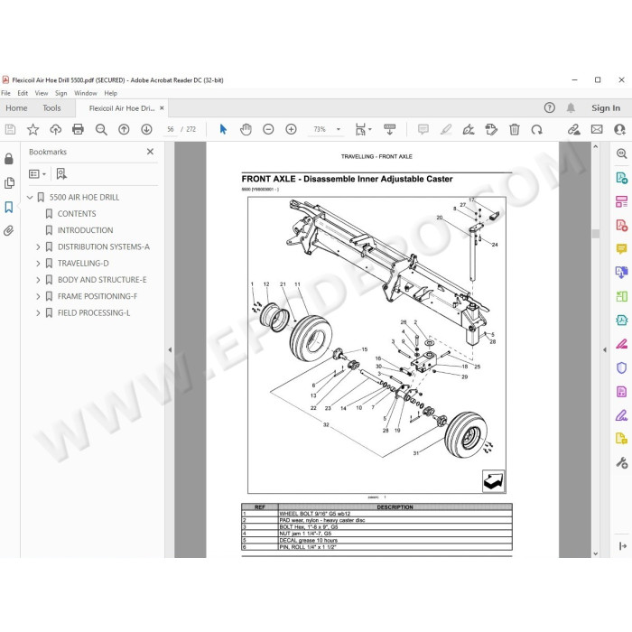 Flexicoil Air Hoe Drill 5500 service manual