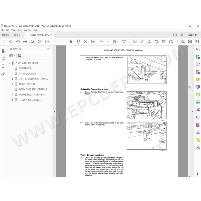 Flexicoil Air Hoe Drill 5500 service manual