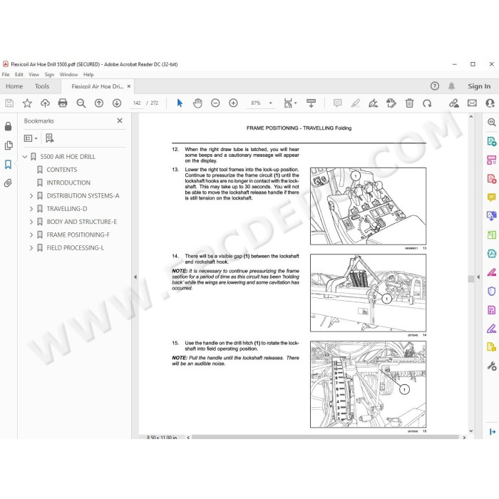 Flexicoil Air Hoe Drill 5500 service manual