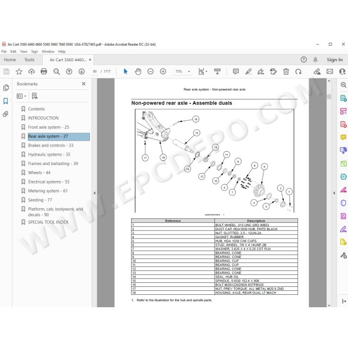 Flexicoil Air Cart 3560 4460 4660 5560 5860 7660 9560 service manual