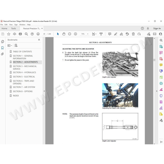 Flexicoil Precision Tillage ST820 service manual