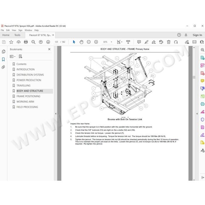 Flexicoil Sprayer 67 / 67XL service manual