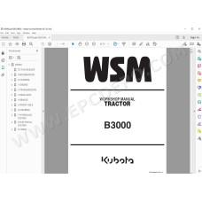 Kubota Tractor B3000 workshop service manual